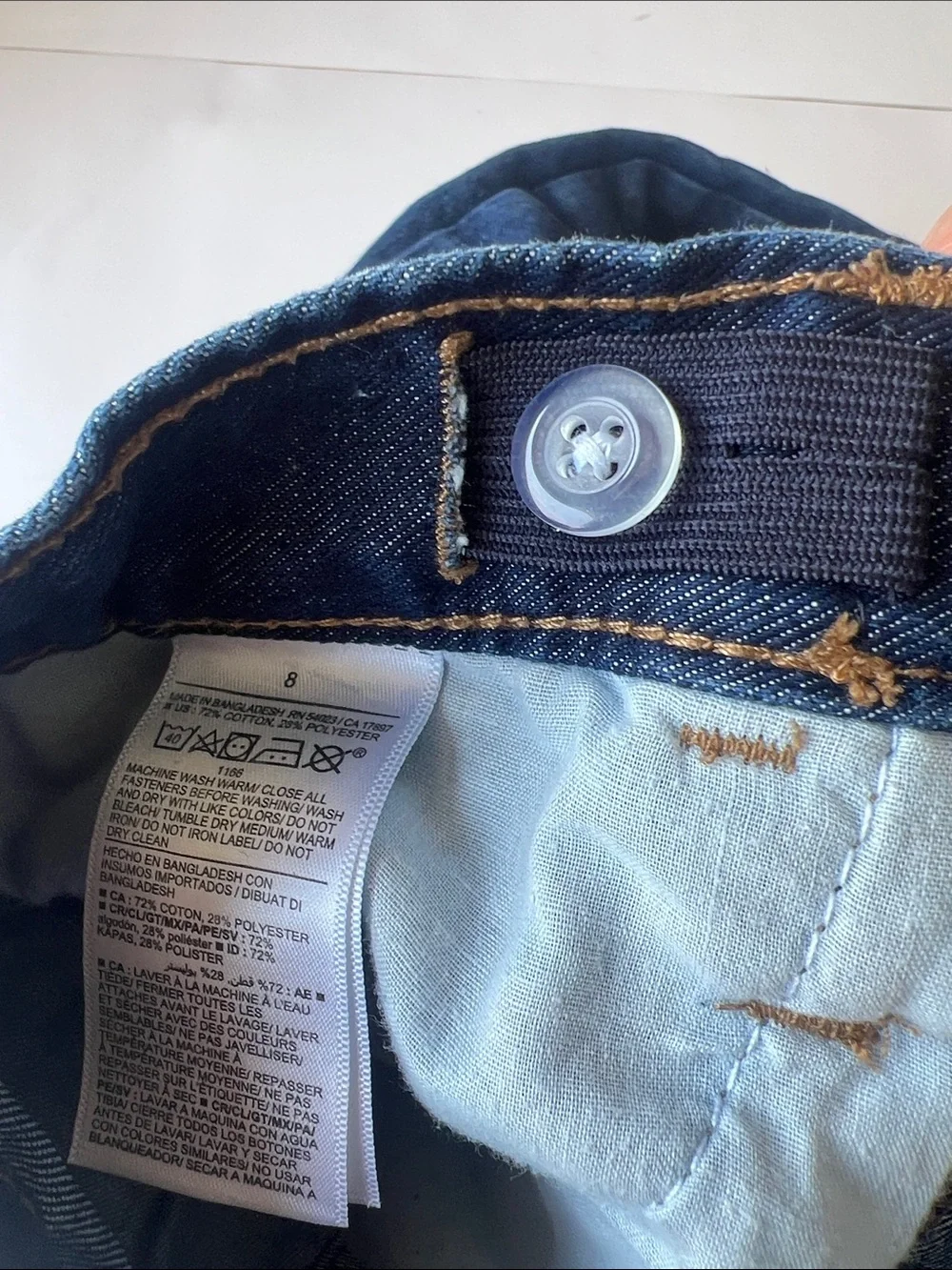 Old Navy Kids Dark Blue Straight-Leg Jeans